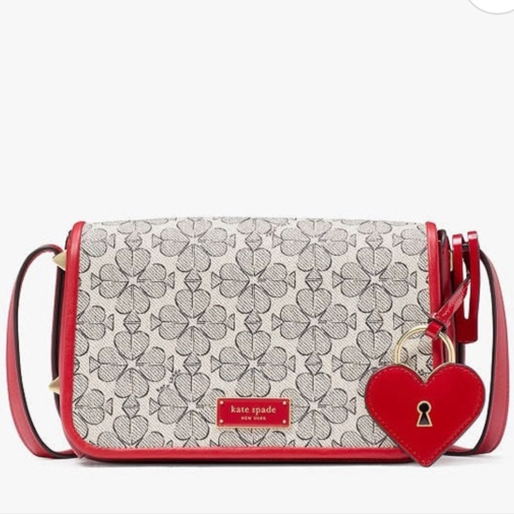 Kate Spade Liv Spade Flower Flap Crossbody NWT